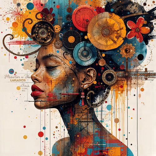 A lively and mixed work of art by Ljupka Kareska