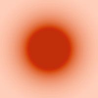 Warme Sonne  Abstrakter Minimalismus