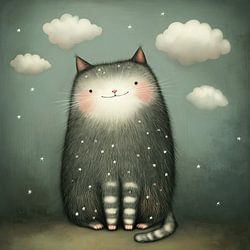Magische Kat met Wolken