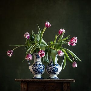 Tulpenfest in Delfter Blau Vasen
