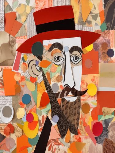 The Man In The Hat Abstract