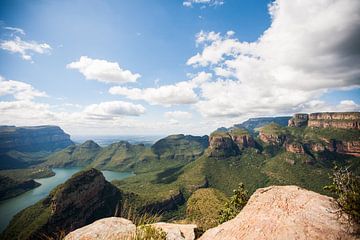 Paysage du canyon de la rivière Blyde, Afrique du Sud sur Simone Janssen