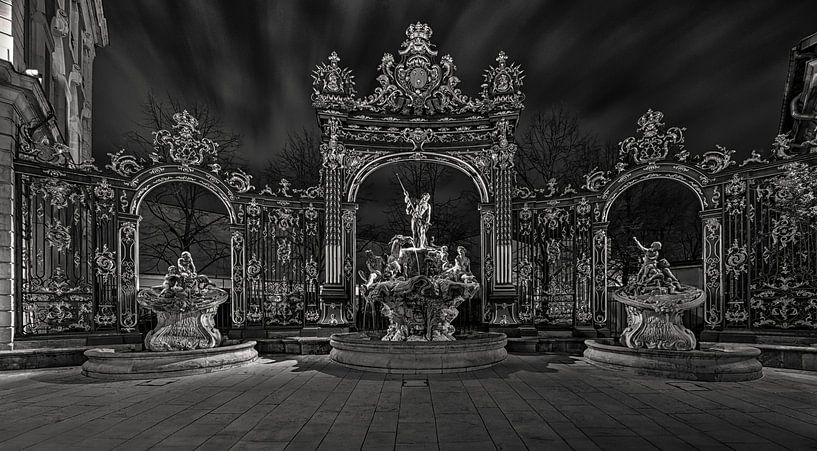 Place Stanislas by Night by Tjeerd Landman