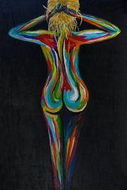 Colorful women's body by Petra Hoitink