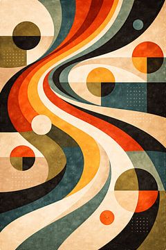 Retro Sunset Wave Composition by Dodik Hariyono