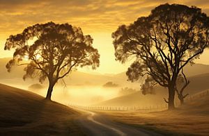 Morgennebel im Herbst