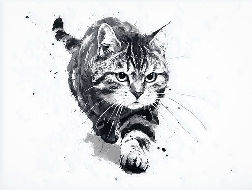 Cat Power in Ink by Thea