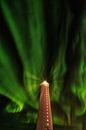 Nordlichter bei Nacht in Island mit einem großartigen Lichtspiel von Bas Meelker Miniaturansicht