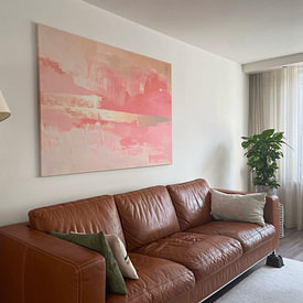 Kundenfoto: Landschaft minimalistische Malerei von Moderne Kollektion, auf Leinwand