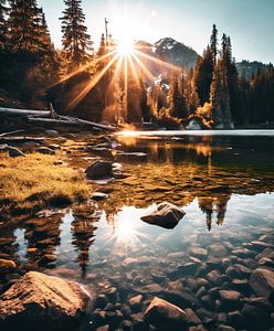 Sonnenuntergang im Herbst