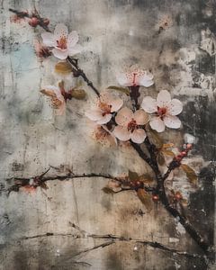 Blüte im Wabi-Sabi-Stil