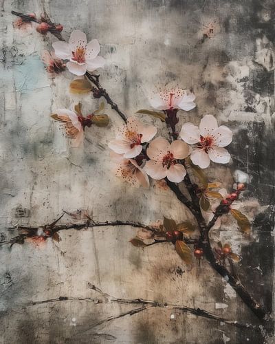 La floraison dans le style wabi sabi