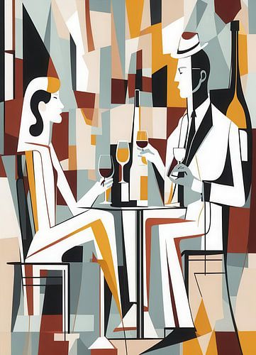 Paar in een restaurant