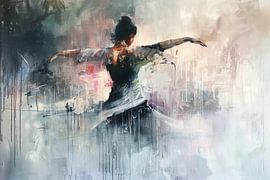 Tänzerin in abstrakter Bewegung