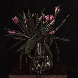 Tulpen in einer Vase von Irene van de Wege