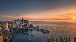 Vernazza bij zonsondergang