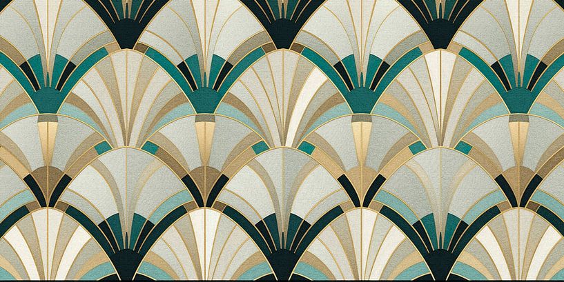 Art Deco Fan Motif by Whale & Sons