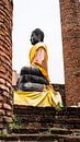 Buddha dressed in gold seen from the side by Wendy Duchain thumbnail