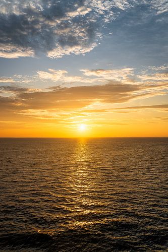 L'aube sur le détroit du Skagerrak | Lever du soleil pendant la traversée Copenhague-Oslo