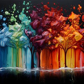 Colourful painting | Painting Tree | With Colour by AiArtLand