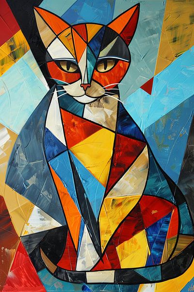 Cat - Cubism by Poster Art Shop