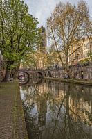Domtoren, Oudegracht  en Gaardbrug in Utrecht
