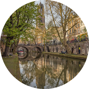 Domtoren, Oudegracht  en Gaardbrug in Utrecht van Tux Photography