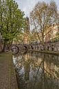 Domturm, Oudegracht und Gaardbrug in Utrecht von Tux Photography Miniaturansicht
