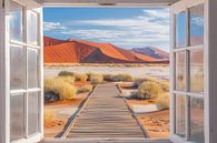 Venster naar de woestijn van Poster Art Shop thumbnail