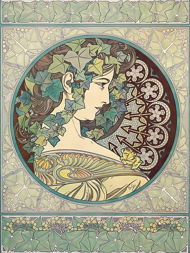 Médaillon « Femme au laurier »
