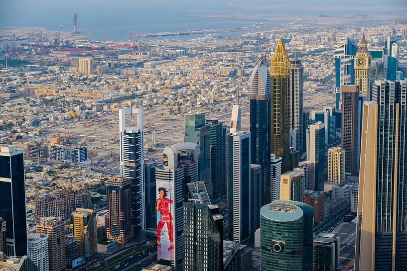 Vue sur la ville désertique de Dubaï par Edsard Keuning