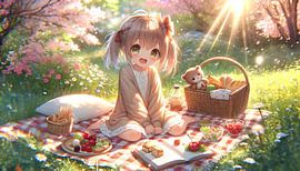 Lentepicknick met mangaflair van artefacti