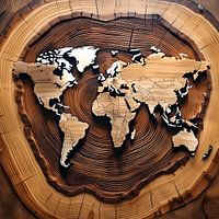 #Bois #Tronc #Carte du monde