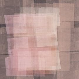 Fragile letters from the past. Modern abstract art in warm earthy tones. by Dina Dankers
