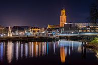 Stadsgezicht van Zwolle met Peperbus van Fotografie Ronald thumbnail