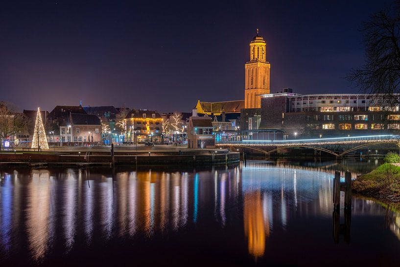 Stadsgezicht van Zwolle met Peperbus van Fotografie Ronald