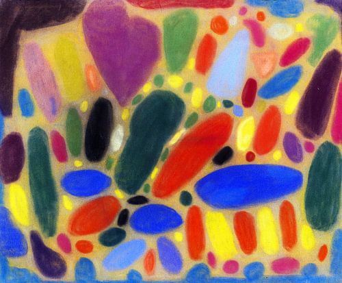 Kleuren met ronde en ovale vormen, ADOLF HÖLZEL, 1933