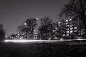 Die Segbroeklaan bei Nacht, Den Haag von Wouter Kouwenberg