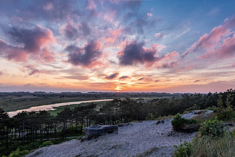 Sonnenuntergang auf Terschelling von Fred Koff