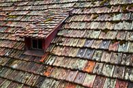 vieux toit de tuiles colorées par Jürgen Wiesler Aperçu