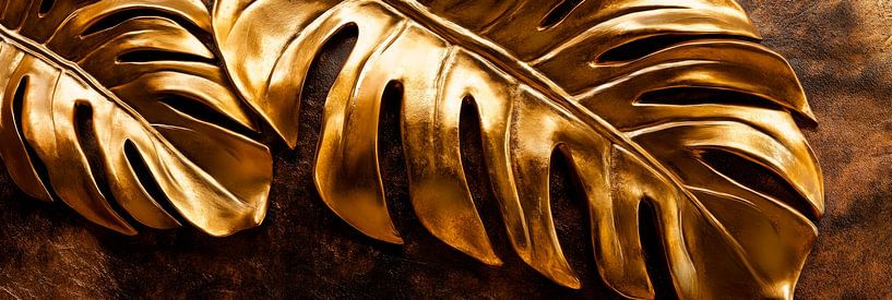 Goldene Blätter von Poster Art Shop