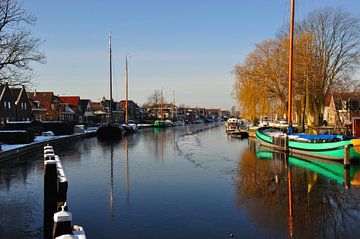 Winter in Lemmer van Fred van den Brink