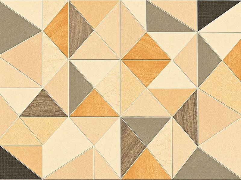 Tons de terre chauds et motifs triangulaires pour une décoration d'intérieur contemporaine par Artistic