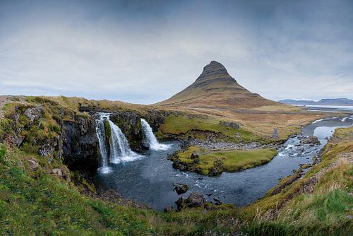 Panorama van Kirkjufellsfoss