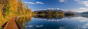 Bleder See Herbstpanorama