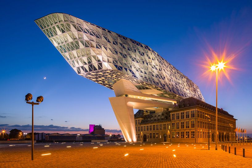 Hafenhaus, Antwerpen, Flandern, Belgien von Henk Meijer Photography