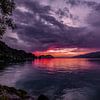 Coucher de soleil Suisse lac de Thoune sur Gig-Pic by Sander van den Berg
