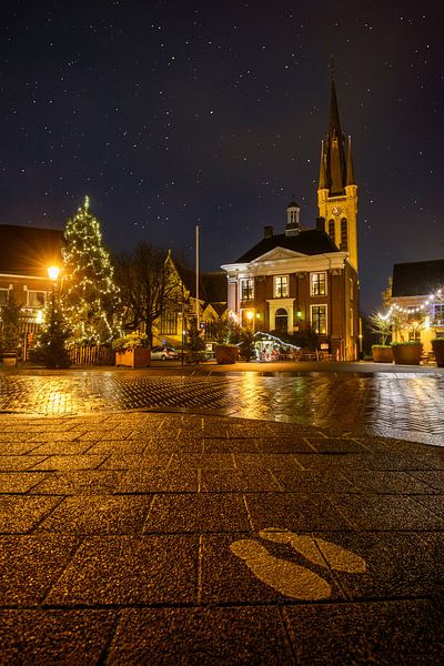 Streetscape of Breda at Christmas 2020 (COVID year) by Chi