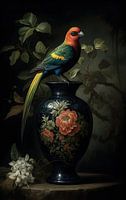 Bird on Vase Urban Jungle