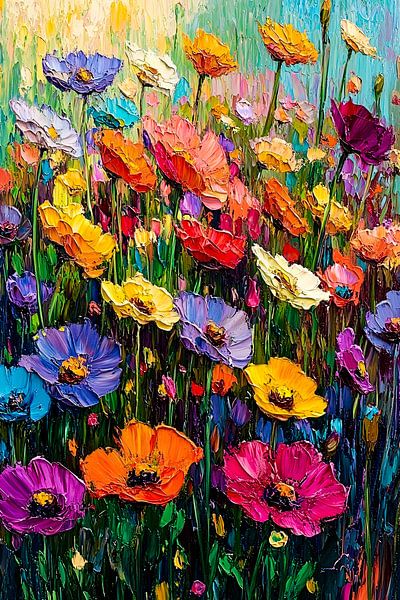Champ de fleurs coloré par Imperial Art House